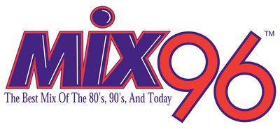 Radio station logo for MIX 96 back in the 1990s in Fort Smith, Arkansas.
