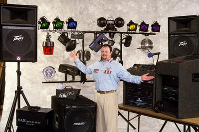 One of the first sound and lighting systems used by sean hearn with music in motion in Fayetteville, Arkansas.