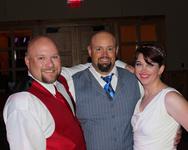 Mykie Lawson with her entertainer Sean Hearn and her new husband.